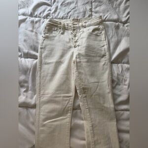 Madewell 10" High-Rise Skinny Crop Jeans white jeans. 26